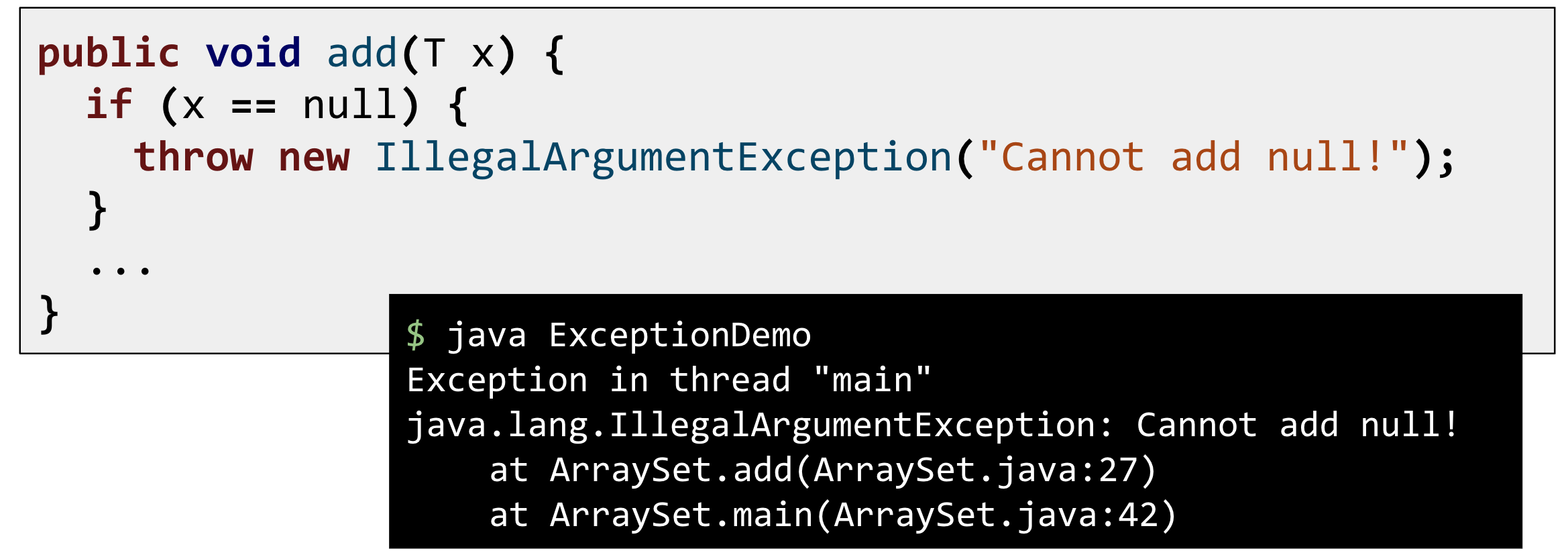 exception